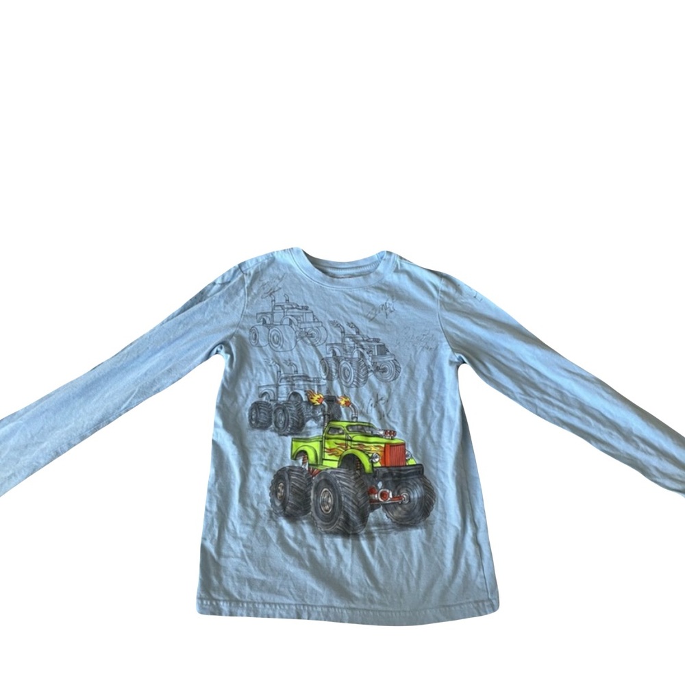 Monster Jam autographed long sleeve T-Shirt. Kid size M